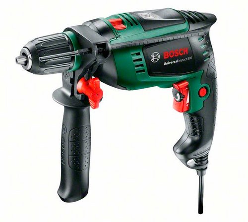 BOSCH HOME & GARDEN Schlagbohrmaschine »UniversalImpact 800«, 800 W, max. Drehzahl: 3000 U/min - gruen