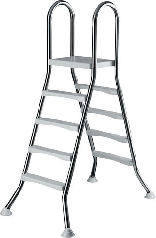 SUMMER FUN Hochbeckenleiter »Summer Fun«, silberfarben/weiss, für Einbaubecken