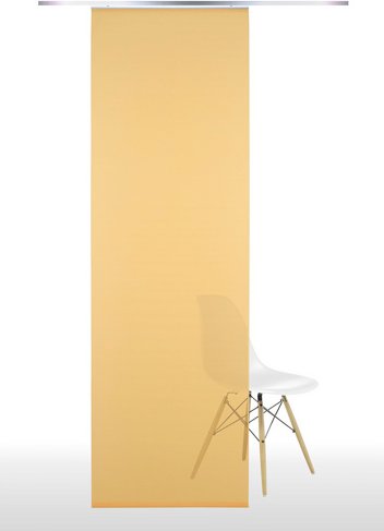 LIEDECO Schiebevorhang, BxHxL: 60 x 245 x 245 cm, Uni - orange