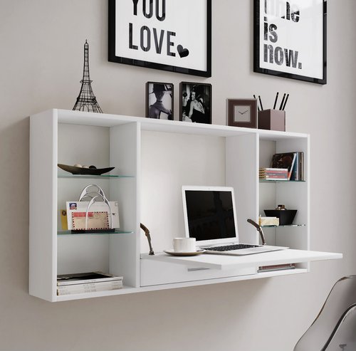 VCM Wandschreibtisch »Teala«, BxHxT: 120 x 60 x 20 cm - weiss