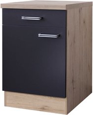 Flex-Well Küchenunterschrank »Impera«, Anschlagrichtung: frei wählbar, melaminbeschichtete Spanplatte - grau