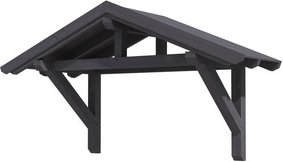 SKANHOLZ Vordach »Stralsund 1«, 289 x 116 cm (BxT), nordische Fichte, schiefergrau