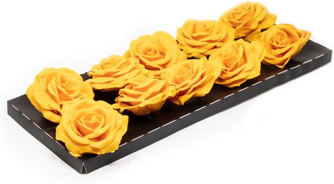 Flowerbox Wachsrose - orange