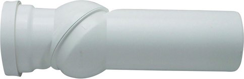 Thumbnail - CORNAT Anschlussbogen, Kunststoff, kein Gewinde vorhanden - weiss