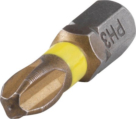 WOLFCRAFT Torsion-TiN-Bit »1324000«, PH3, 2 Stück - grau