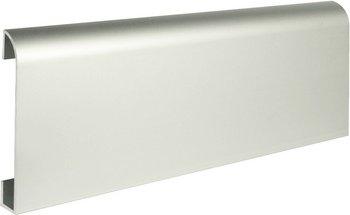 Fuchs Design Sockelleiste Kabelkanal, Aluminium, silberfarben matt