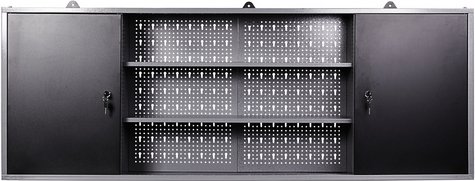 Ondis24 Hängeschrank, BxHxT: 160 x 60 x 16 cm, Metall, schwarz/grau