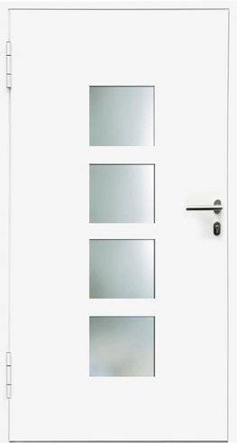 KNOCK Aluminium-Haustür »Marte«, stahlblau