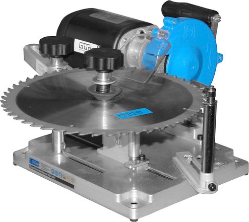 GÜDE Sägeblattschärfgerät »GSS400«, für CV- und HM-Sägeblätter, 110 W - blau