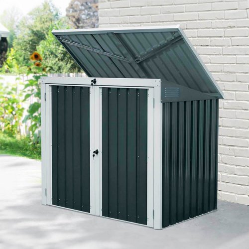HOME DELUXE Mülltonnenbox »BASURA«, Größe M, 2x 240L - grau