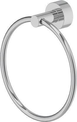 LENZ Handtuchring »PISA«, Chrom, Montageart: Kleben oder Bohren - silberfarben