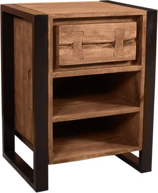 Thumbnail - SIT Nachtkonsole »NATURAL EDGE«, Akazienholz/Metall - braun