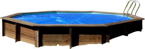 Thumbnail - GRE Poolabdeckung »Isothermische Abdeckplanen für Holzpools«, B x L: 268 x 563 cm - blau