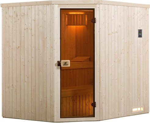 Thumbnail - WEKA Ecksauna »Varberg 2«, BxHxT: 194 x 199 x 177 cm - beige