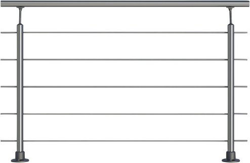 Thumbnail - DOLLE Geländersystem »Prova«, aluminium/edelstahl, HxL: 100 x 150 cm - silberfarben