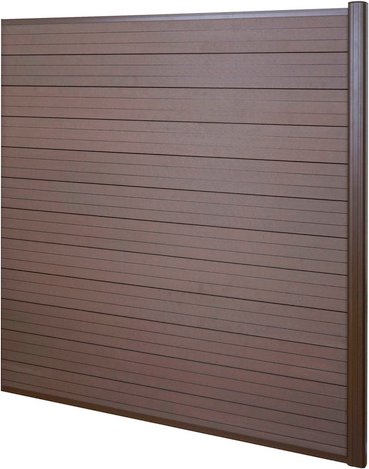 MVG WPC-Sichtschutz »MVG-HA018«, Erweiterungselement, 1,85 m - braun