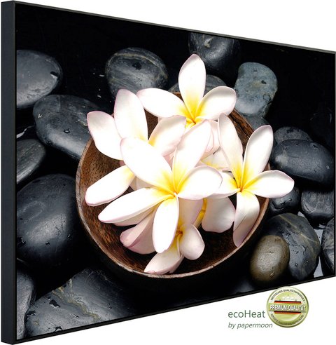 Thumbnail - papermoon Infrarotheizung »EcoHeat - Blumen mit Steinen«, Matt-Effekt - bunt