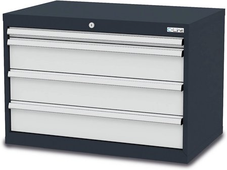 Simplaflex Schubladenschrank, BxHxT: 90 x 62 x 57,5 cm - grau