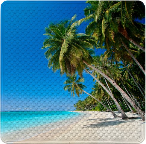 Sanilo Badematte »Karibik«, 53 x 53 cm, Blau, Quadratisch