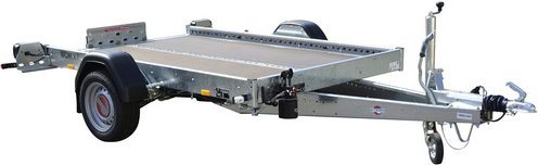 STEMA PKW-Anhänger, BxL: 153 cm x 251 cm, max. Nutzlast 910 kg - silberfarben