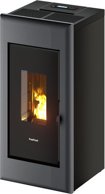 FREEPOINT Pelletofen »One 7«, 7 kW, Stahl, titanium - silberfarben