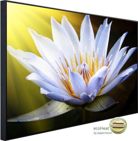 Thumbnail - papermoon Infrarotheizung »EcoHeat - Lotus Blume«, Matt-Effekt - bunt
