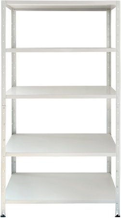 DEAL! Steckregal, HxBxT: 190 x 100 x 45 cm, Stahl, weiß - weiss