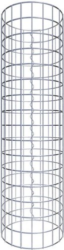 Thumbnail - Gabiona Gabionensäule, silbergrau, Maschenweite 5 cm x 5 cm - silberfarben