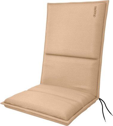 DOPPLER Sitzauflage »City«, BxLxS: 48 x 110 x 6 cm, aus 100 % Polyester, sandfarben - beige