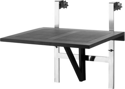 Cinas Balkonklapptisch, (BxL): 65 x 51 cm, mattschwarz