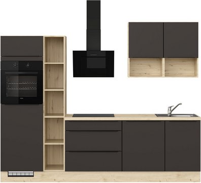 IMPULS Küchen Küchenzeile »IP 1200« - braun