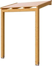 SKANHOLZ Vordach »Prerow«, pultdach, leimholz|fichte, eichefarben - braun