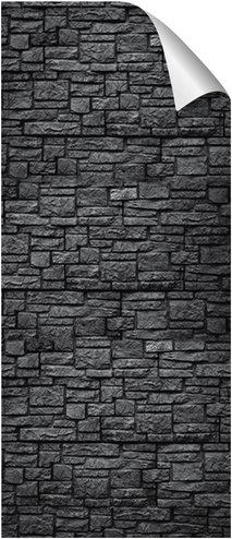 mySPOTTI Duschrückwand-Panel, fresh, Steinoptik, 210x90 cm - grau