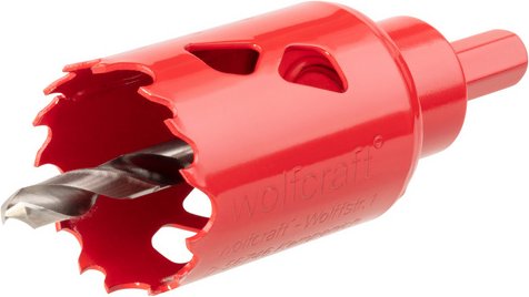 WOLFCRAFT Lochsäge, Ø: 35 mm, Bimetall - rot