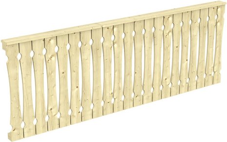 SKANHOLZ Brüstung, BxH: 78,5 x 96 cm, Holz, natur
