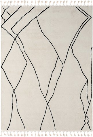 Thumbnail - My Flair Teppich »Moroccan Positivity«, rechteckig, Polypropylen (PP), weiß - weiss