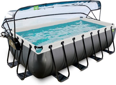 EXIT Toys Pool »Black Leather Pools«, Breite: 250 cm, 7020 l, schwarz