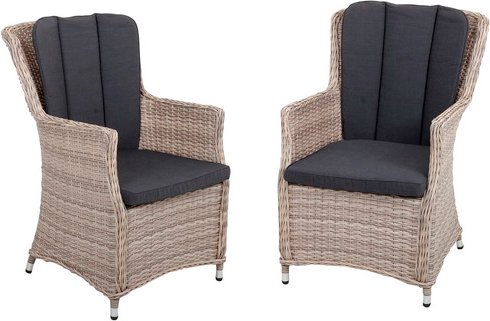 GARDEN PLEASURE Gartensessel »Dijon«, Kunststoff, BxHxT: 62 x 93 x 70 cm - braun