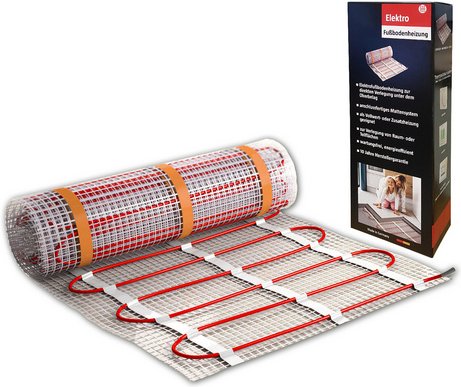 Bella Jolly Elektro-Fußbodenheizung »Elektroheat Comfort«, 20 m², LxB: 40 x 0,5m, für Fliesen u. Naturstein - grau