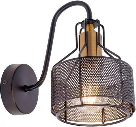 NÄVE Wandleuchte »Foro«, BxHxL: 13,5 x 132 x 22 cm, Metall - schwarz