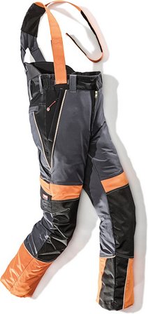 Thumbnail - BULLSTAR Schnittschutz-Hose »PROIMO«, Polyester/Elastan, anthrazit/orange - schwarz