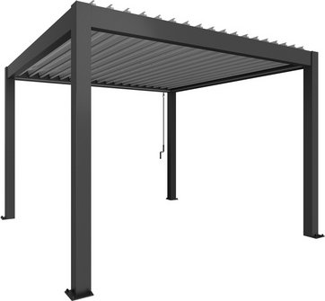 Thumbnail - BIOHORT Pergola »Gr. 3,5x3,5«, BxHxT: 367,5 x 255 x 367,5 cm, silber-metallic - grau