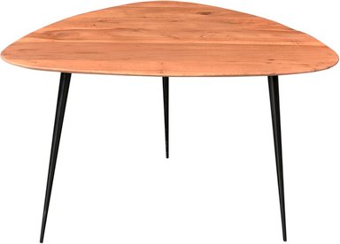 SIT Couchtisch »THIS & THAT«, BxH: 86 x 47 cm, akazienholz/Metall - beige