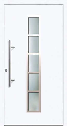 KNOCK Flügelüberdeckende Kunstoff-Haustür »PISA«, weiß - weiss