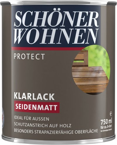 SCHÖNER WOHNEN FARBE Klarlack, seidenmatt - transparent