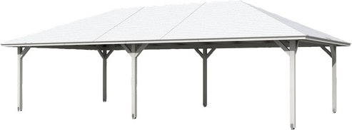 SKANHOLZ Pavillon »Orleans 4«, Zeltdach, viereckig, BxHxT: 569 x 360 x 1046 cm - weiss