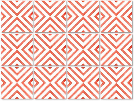 Thumbnail - K&L Wall Art Fliesenaufkleber »Quadrate diagonal«, selbstklebend
