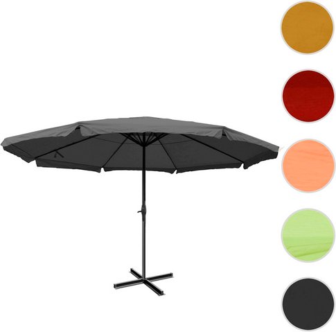 MVG Sonnenschirm »MVG-HA003«, 500 x 500 cm, ohne Ständer - grau