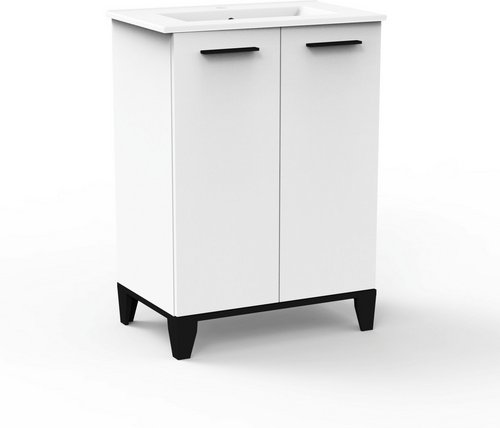 FACKELMANN Badmöbel-Set »TE-A«, Weiss,BxHxT:  61,2 x 86,4 x 40 cm