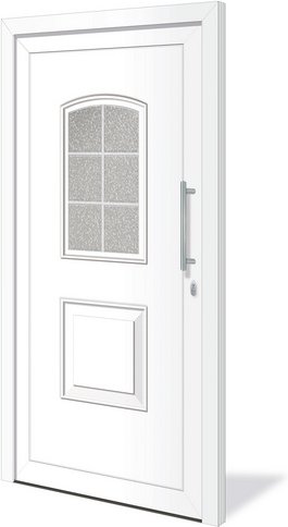 RORO Haustür »Venedig«, Kunststoff, weiß - weiss